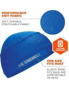 Gorro Refrigerante Ergodyne Chill Its 6632 UPF 50 Azul 2