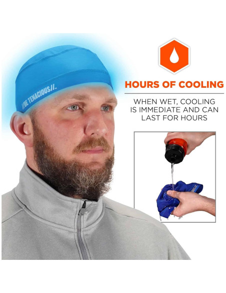 Gorro Refrigerante Ergodyne Chill Its 6632 UPF 50 Azul