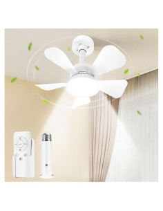 Ventilador de Techo NBKLS YDD-FS400 con Luz LED y Control Remoto