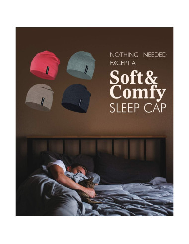 Gorro multifuncional Empirelion rojo mel. para correr y dormir