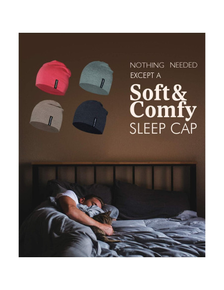 Gorro multifuncional Empirelion rojo mel. para correr y dormir