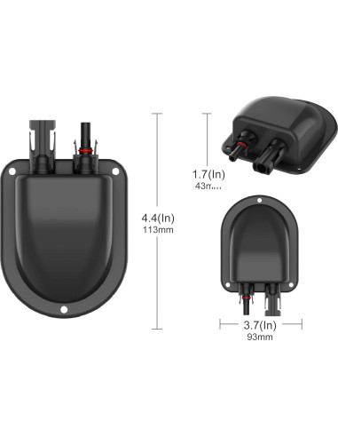 Caja de Conexión Solar a Prueba de Agua SolarEnz 10AWG 6mm