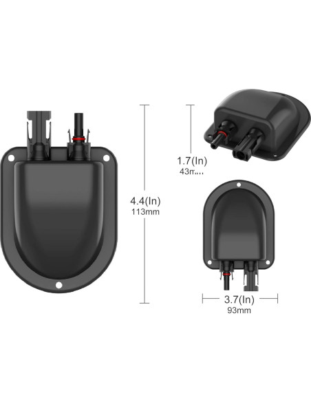 Caja de Conexión Solar a Prueba de Agua SolarEnz 10AWG 6mm