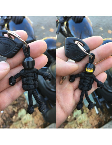 Llavero MotoBuddy Negro para Motocicletas y Coches