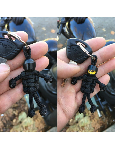 Llavero MotoBuddy Negro para Motocicletas y Coches