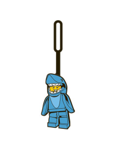 Etiqueta de Equipaje LEGO IQ Tiburón 17.78x6.35cm Azul