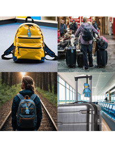 Etiqueta de Equipaje LEGO IQ Tiburón 17.78x6.35cm Azul 2