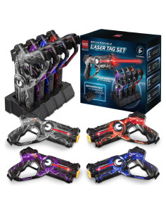 Conjunto 4 Blasters Laser Tag Mejor Opción Infrarrojo Recargable