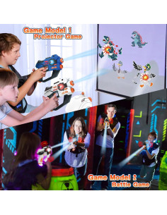 HISTOYE Conjunto de Pistolas Laser Tag 2 Jugadores LED 2
