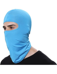 Paquete de 3 Pasamontañas Balaclava Unisex Azul Claro 2