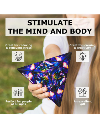 Cubo Antiestrés Shashibo - Juguete Sensorial 36 Imanes