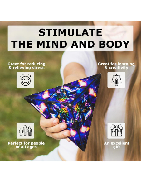 Cubo Antiestrés Shashibo - Juguete Sensorial 36 Imanes