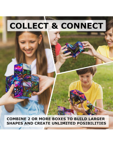 Cubo Antiestrés Shashibo - Juguete Sensorial 36 Imanes