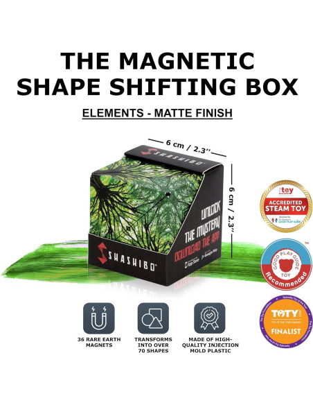 Cubo Antiestrés Shashibo - 36 Imanes - Juguete Sensorial