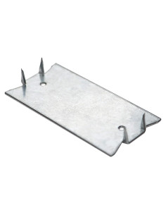 50 Placas de Clavo de Seguridad Qlvily 3.81x5.08cm Hierro Galvanizado
