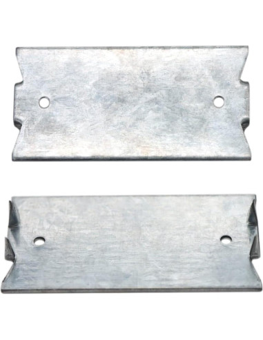 50 Placas de Clavo de Seguridad Qlvily 3.81x5.08cm Hierro Galvanizado