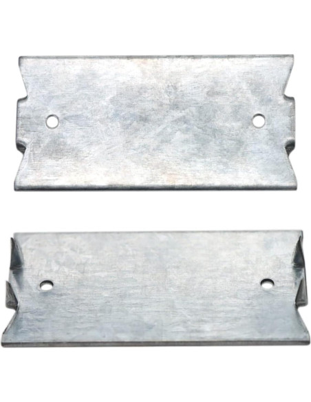 50 Placas de Clavo de Seguridad Qlvily 3.81x5.08cm Hierro Galvanizado