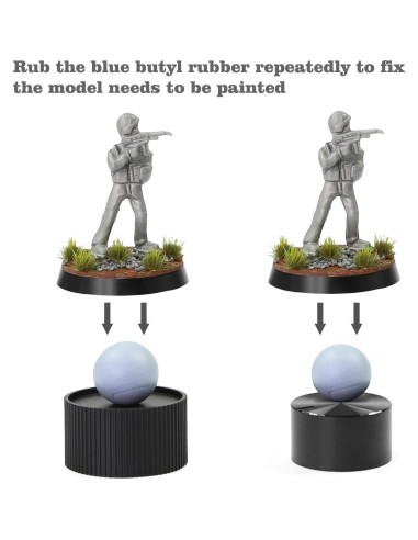 Mango de Pintura Evemodel WH01 para Miniaturas Negro