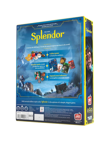Juego de Mesa Splendor Asmodee - Estrategia de Gemas 2-4 Jugadores
