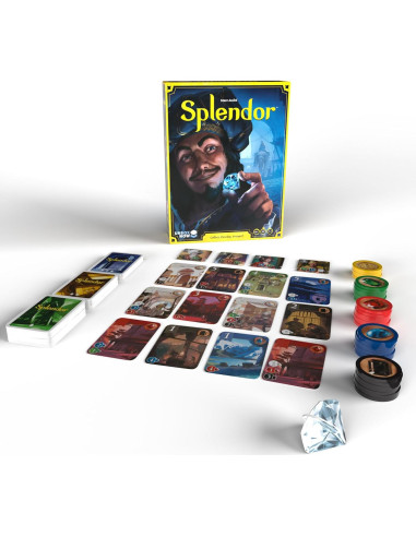 Juego de Mesa Splendor Asmodee - Estrategia de Gemas 2-4 Jugadores