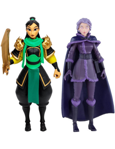 Figura de Acción McFarlane Disney Mirrorverse 3pk Mulan, Belle y Ariel