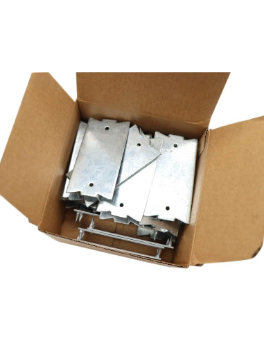 50 Placas de Clavo de Seguridad Qlvily 3.81x5.08cm Hierro Galvanizado