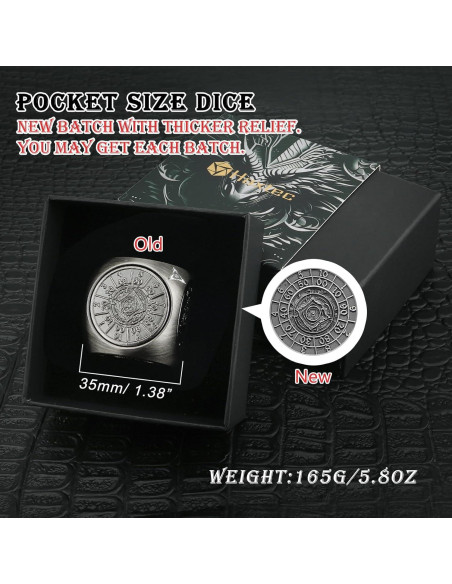 Dados Spinner 7-en-1 Haxtec de Metal para DND