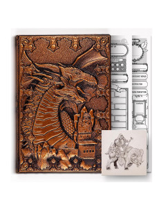 Cuaderno DND HORNATE A5 200 Páginas Cuero Relieve