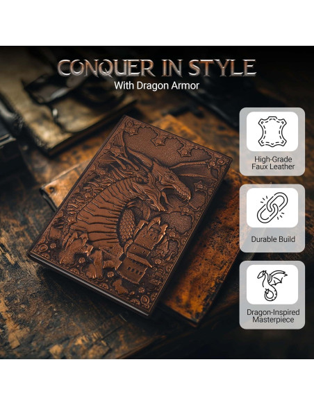 Cuaderno DND HORNATE A5 200 Páginas Cuero Relieve