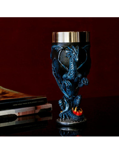 Cáliz de Dragón Azul Alikiki - 207 ml Acero Inoxidable
