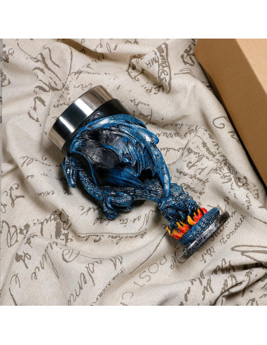 Cáliz de Dragón Azul Alikiki - 207 ml Acero Inoxidable