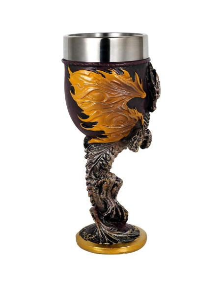 Cáliz de Vino Medieval Alikiki Dragón de Llama 207ml