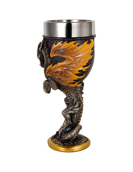 Cáliz de Vino Medieval Alikiki Dragón de Llama 207ml