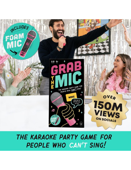 Juego de Karaoke Familiar Lucky Egg Grab The Mic 250 Letras