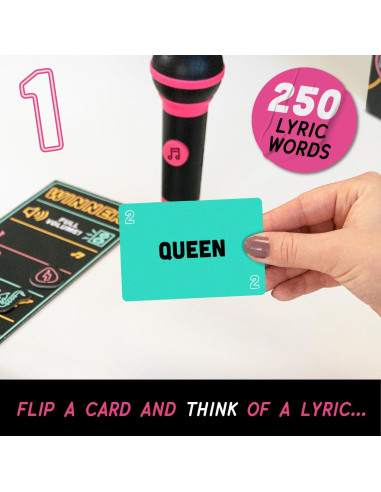 Juego de Karaoke Familiar Lucky Egg Grab The Mic 250 Letras