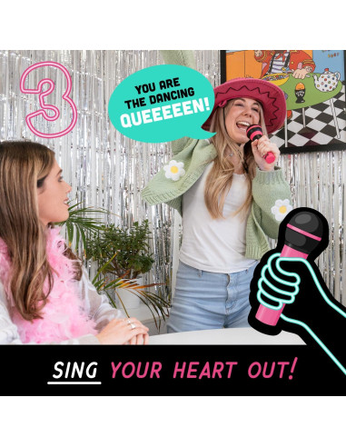 Juego de Karaoke Familiar Lucky Egg Grab The Mic 250 Letras