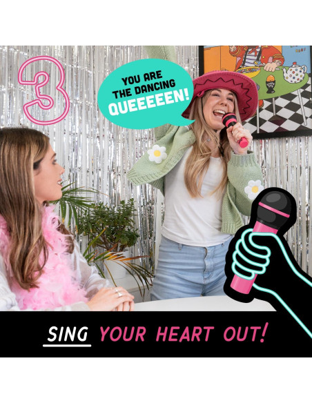 Juego de Karaoke Familiar Lucky Egg Grab The Mic 250 Letras