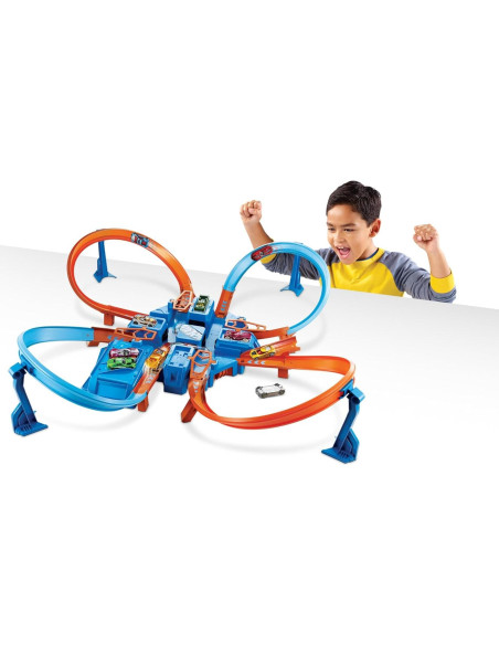 Juego de Pista de Autos Hot Wheels Choque Cruzado 4,88 m Juego de Pista de Autos Hot Wheels Choque Cruzado 4,88 m