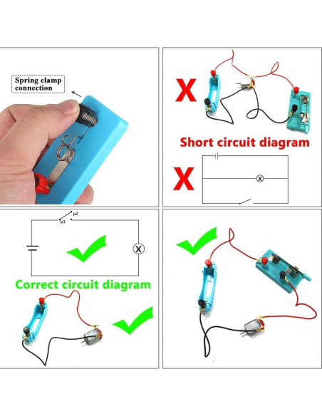 Kit de Motor DC Eléctrico Burnur para Proyectos STEM 8-14 años
