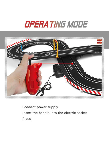 Set de Pista de Carreras Eléctrico Rcovasc 1.70 kg 6-12 años