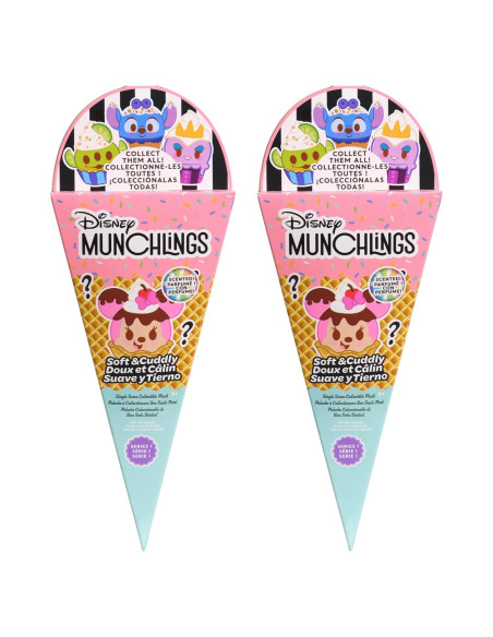 Paquete de 2 Peluches Disney Munchlings Just Play 11 cm