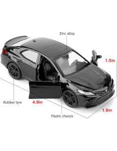 Coche de Juguete Metal RMZ City Camry XSE 1:36 Negro 2