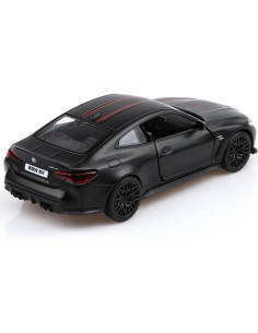 Coche de metal fundido BMW M4 escala 1/36 retroceso negro 2