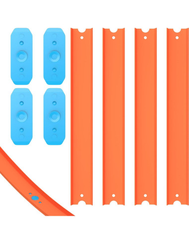 Juego de Pistas de Reemplazo 8 Piezas Hot Wheels 91 cm