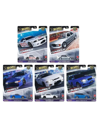 Juego de Autos de Metal Hot Wheels Clásicos Modernos 5 Piezas
