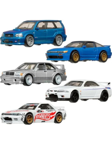 Juego de Autos de Metal Hot Wheels Clásicos Modernos 5 Piezas