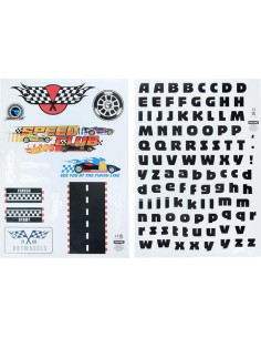 Calcomanías de Pared Hot Wheels Paladone - 4 Hojas Reutilizables 2