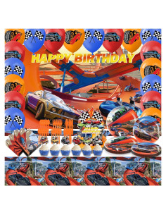 Set de Decoración de Fiesta de Coche Heidaman Hot Wheels