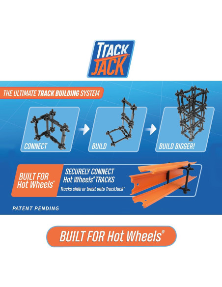 TrackJack Sistema de Construcción de Pistas Hot Wheels 17.78x7.62cm