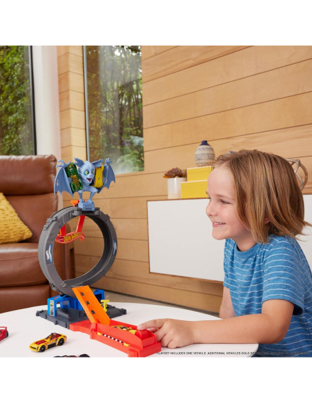 Juego de Pista Hot Wheels City Ataque Murciélago con Loop